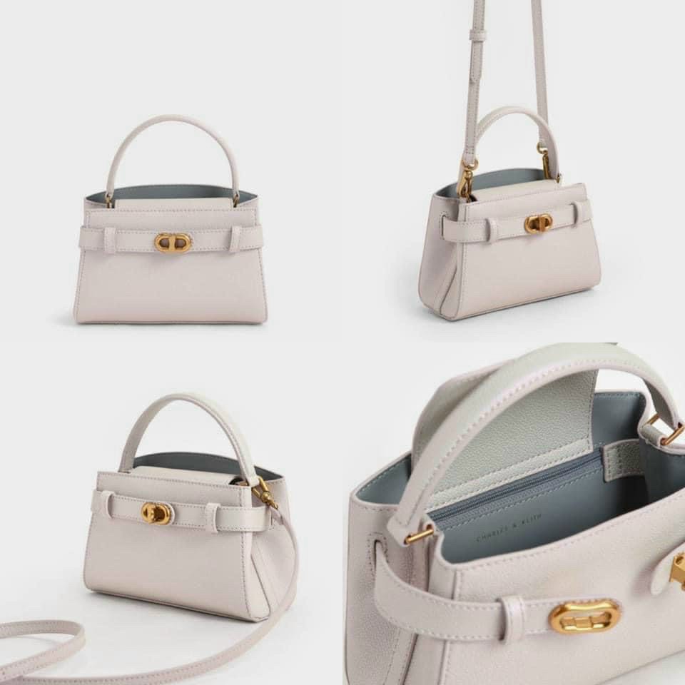 Túi cnk quai xách đeo chéo da hạt cao cấp y hình size 19cm