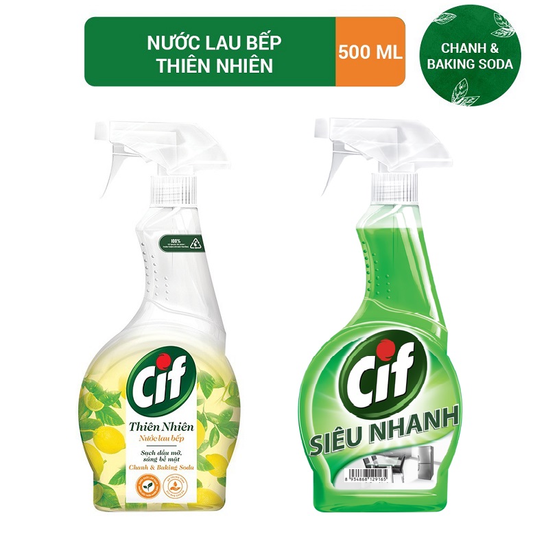 Nước xịt CIF Thiên Nhiên chai 500ml ( Mẫu Mới )