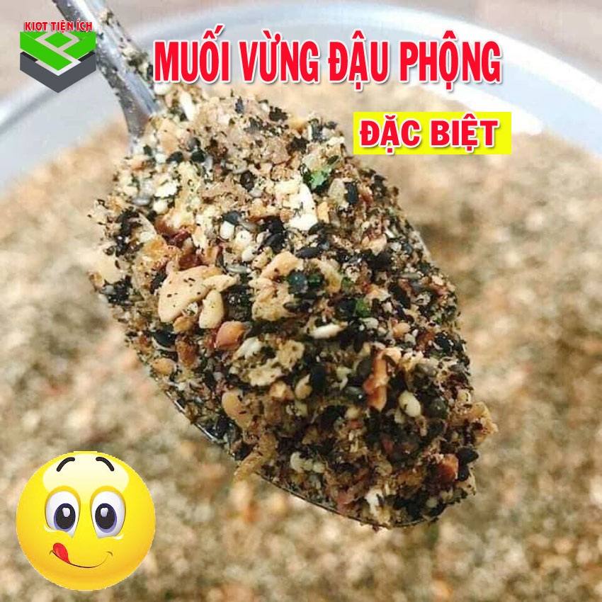 💥Muối vừng đặc biệt lọ 280 Gram[mix lạc, vừng đen, vừng trắng, thịt nạc, tép, lá chanh], thức ăn dự trữ phòng dịch, muối vừng ăn cơm, xôi, chấm củ quả, thuận tiện mang đi - Kiot tiện ích