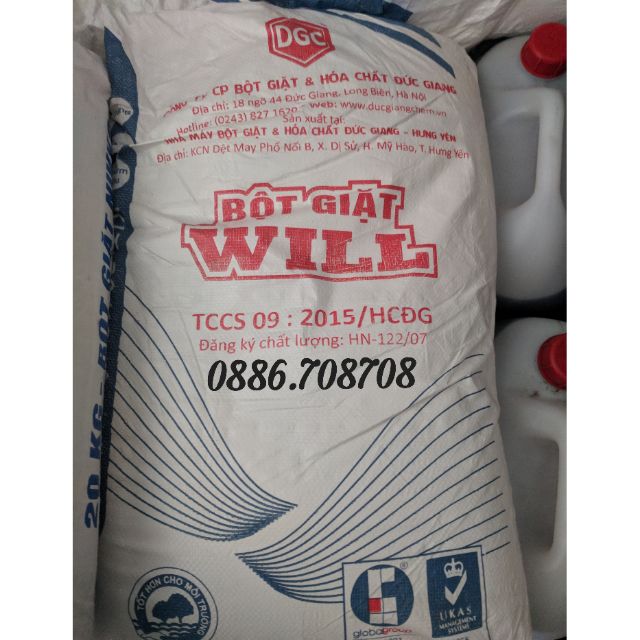 Bột giặt đức giang 20kg