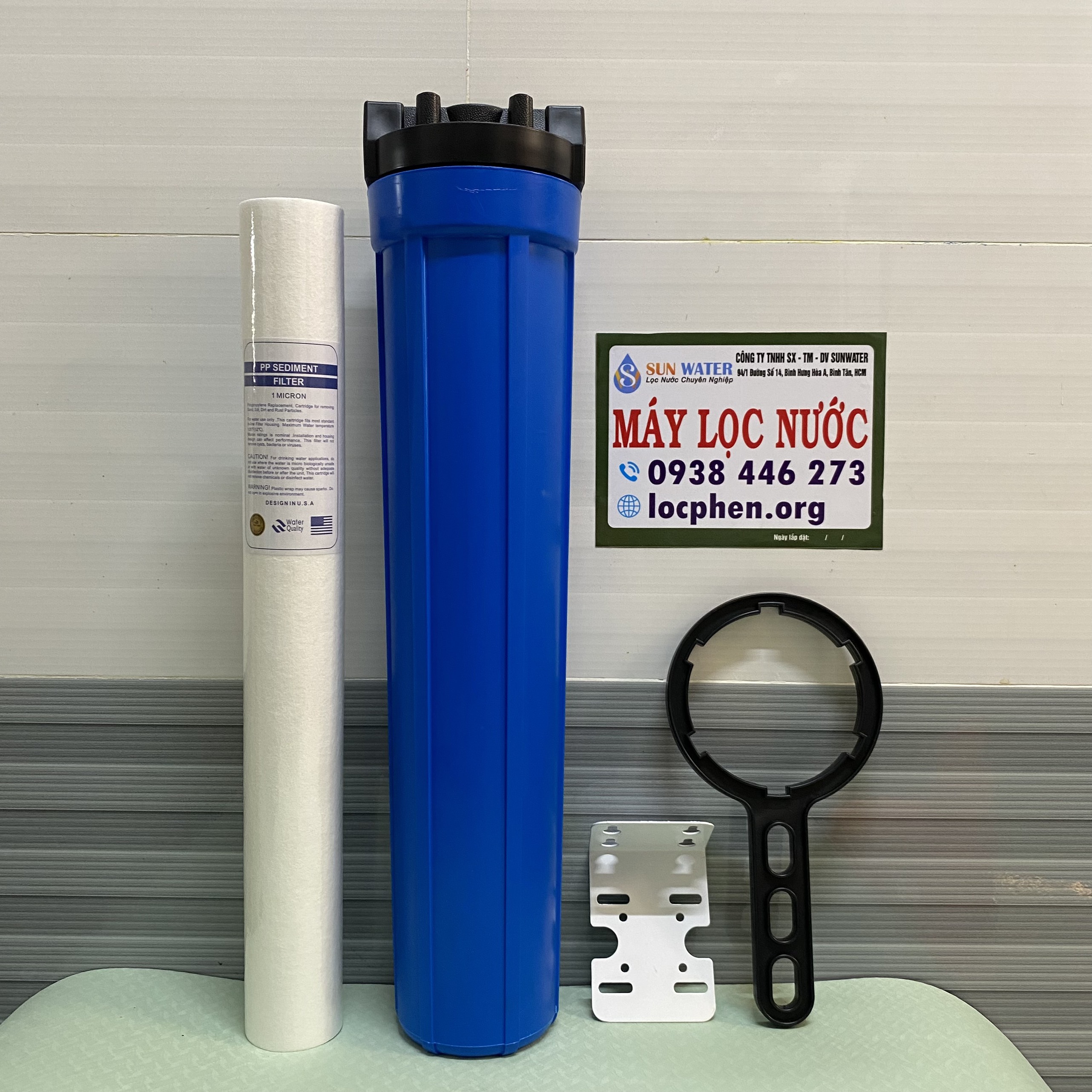 Cốc lọc tinh 20" lọc nước đầu nguồn lọc nước sinh hoạt