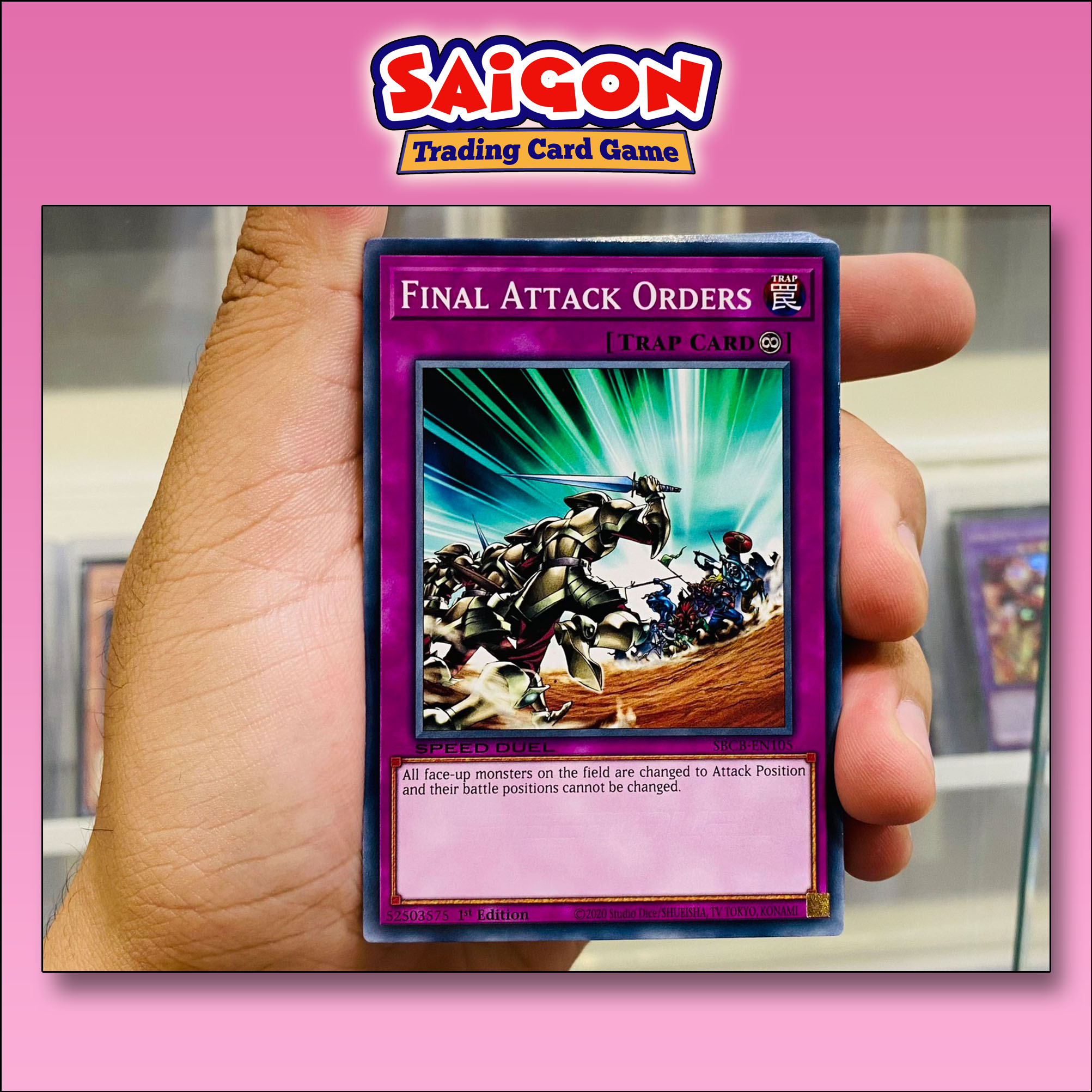 Thẻ bài yugioh mã sbcb-en105 - final attack orders - common - 1st edition
