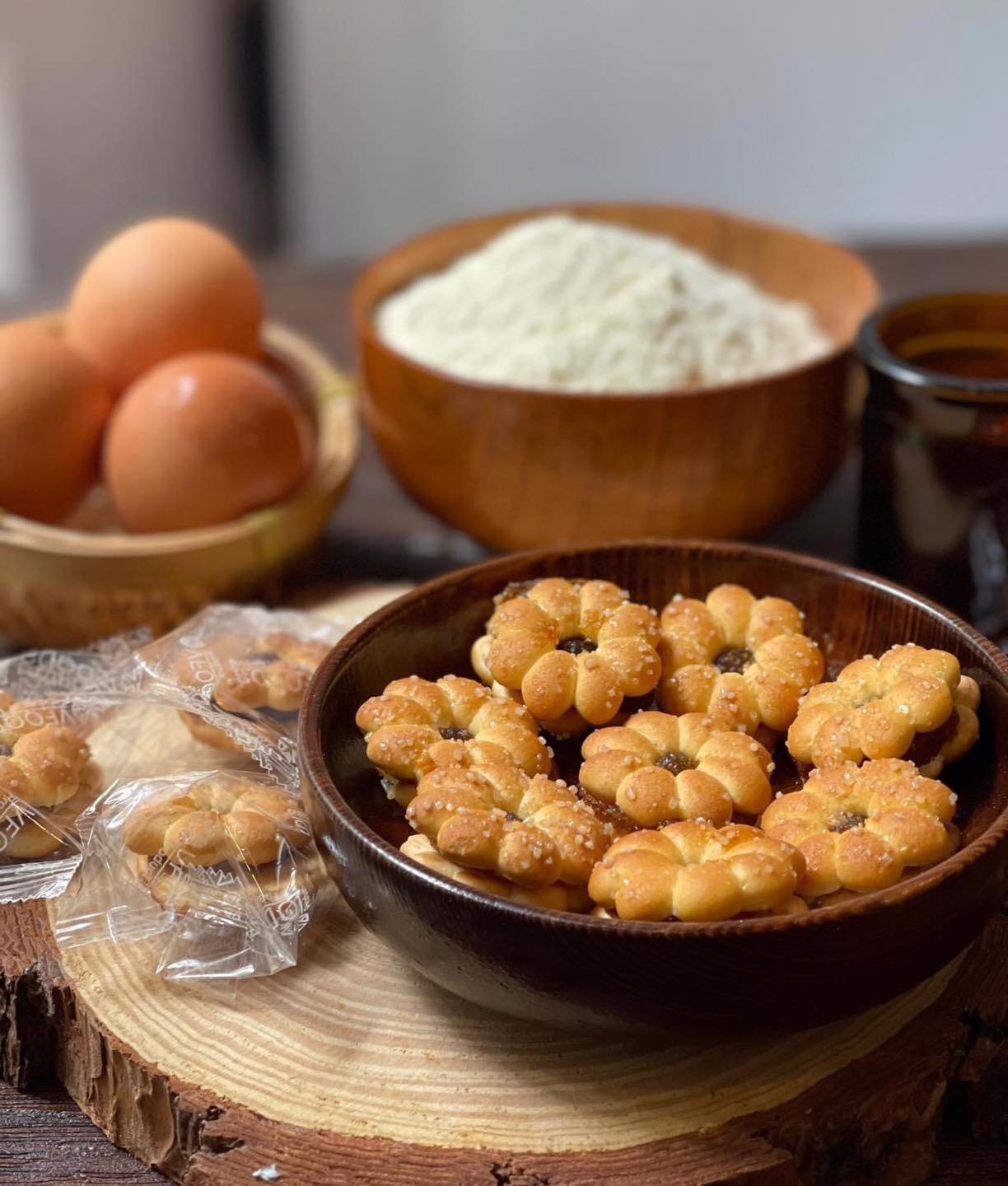 Bánh quy hoa mai nhân mứt khóm thái lan siêu ngon - Đồ ăn Vặt
