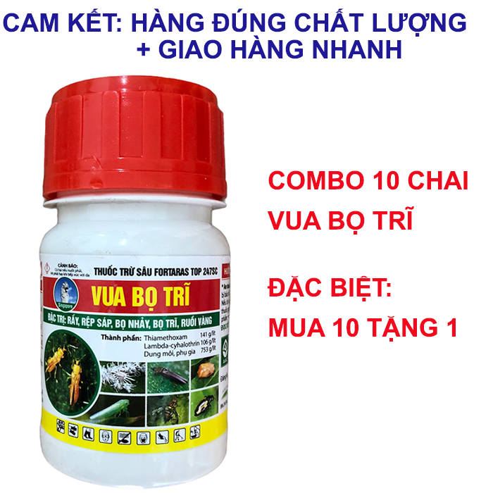 10 Chai Vua Bọ Trĩ 90ml, Diệt bọ trĩ trên hoa hồng; diệt bọ trĩ trên hoa cúc; diệt bọ trĩ trên cây mai vàng; diệt bọ trĩ trên cây xoài; diệt bọ trĩ trên cây ớt; diệt bọ trĩ trên cây cam, cây bưởi, cây cà phê
