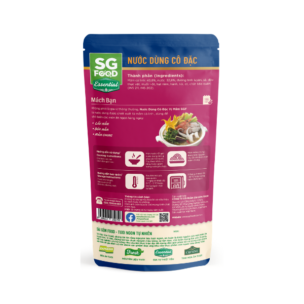 Combo 2 Gói Nước Dùng Cô Đặc Vị Mắm Sài Gòn Food 180G