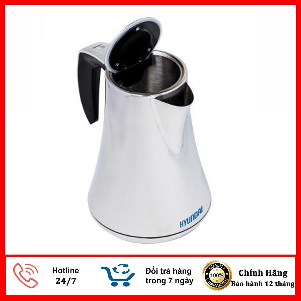 Ấm đun siêu tốc hyundai hàn quốc hde 5001s 1800w 1.7l có thang đo mực nước chuẩn pha trà đầu thu - bảo hành 12 tháng
