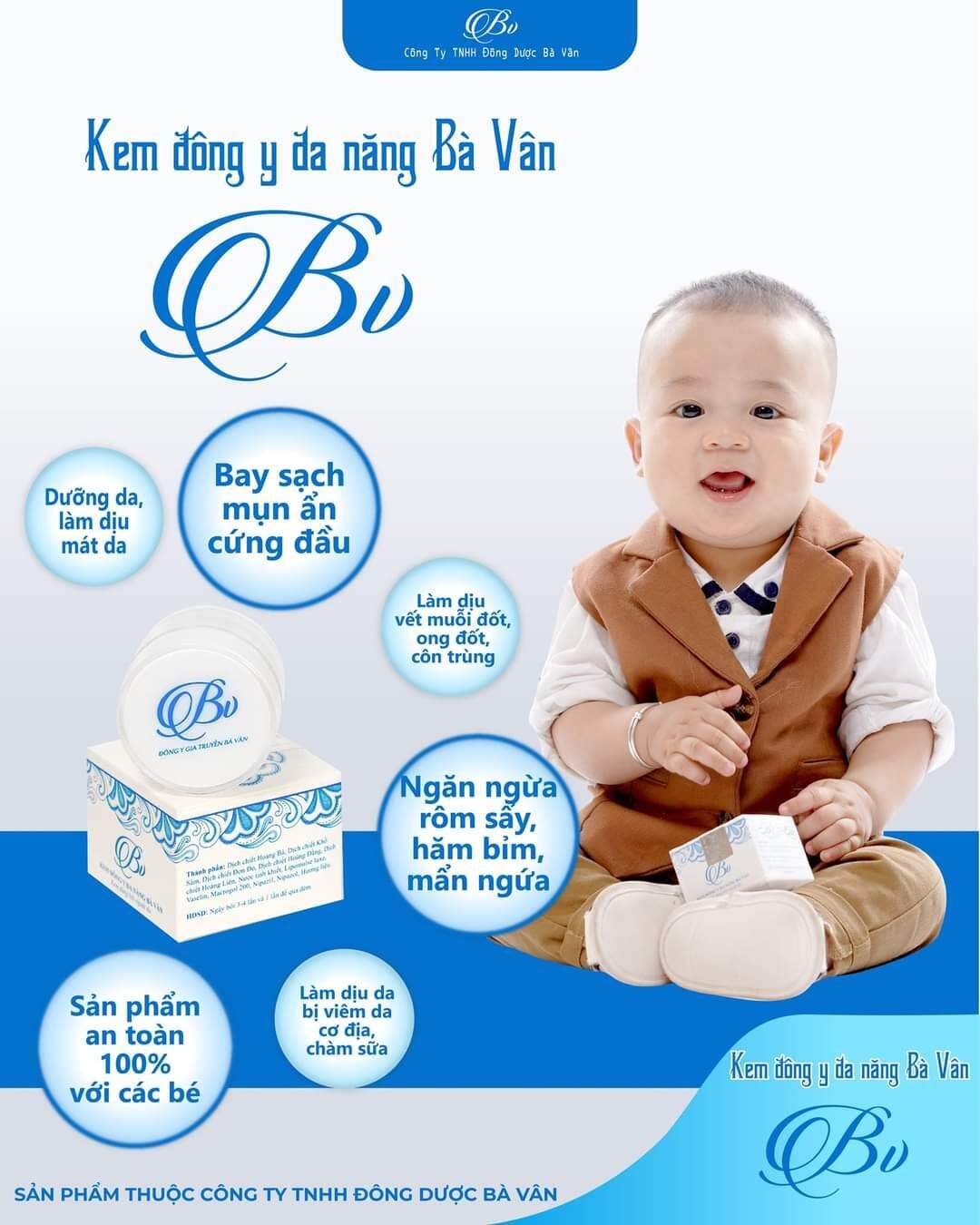 Sỉ 5 hộp kem đa năng đông y bà vân
