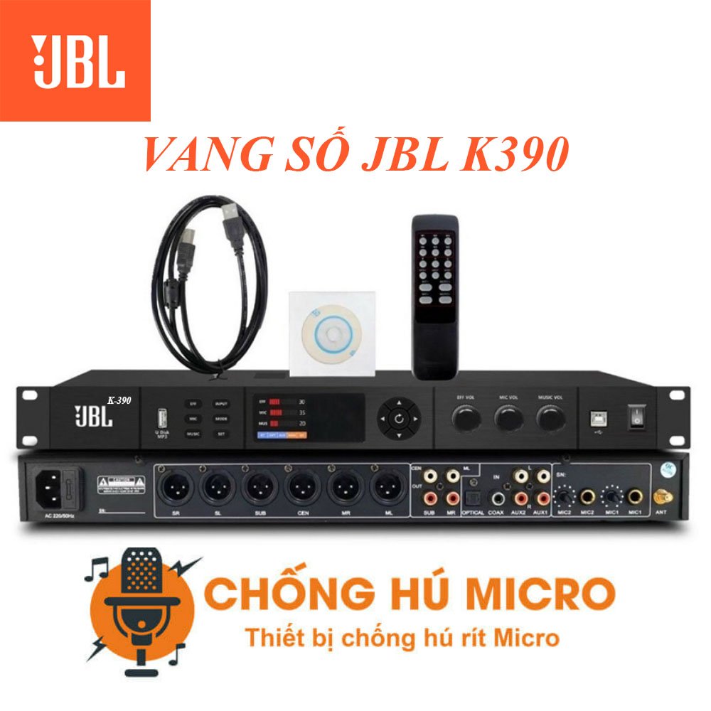 Vang Số JBL K390 Chống Hú Tốt Nhất Vang Số Karaoke Đời Mới Xử Lí Âm Thanh Chế Độ Effect Chuyên Nghiệp Echo Reverb Mượt Mà Đầy Đủ Cổng Kết Nối Dễ Dàng Điều Chỉnh Bảo Hành 12 Tháng