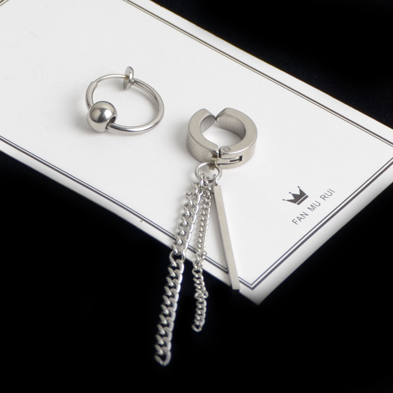 Khuyên tai nam kẹp cho người không có lỗ tai