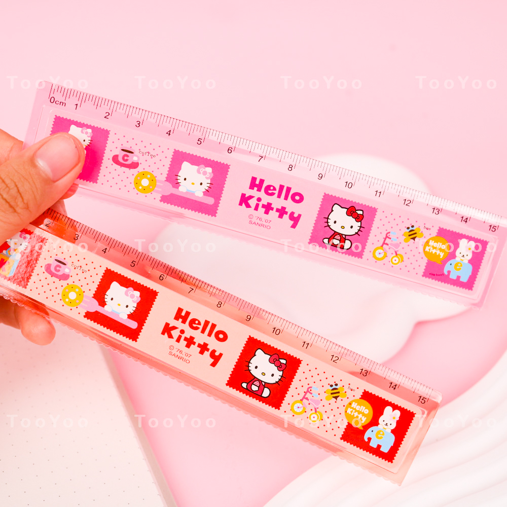Thước kẻ 15cm hello kitty dễ thương cute tooyoo bk00224