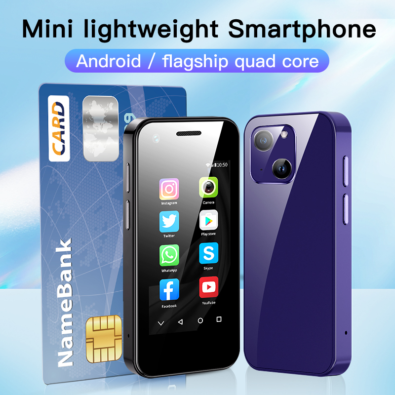Mới soyes xs13 pro mini 2.5 inch hiển thị android 1gb ram 8gb rom quad core 3g wcdma điện thoại di động nhỏ