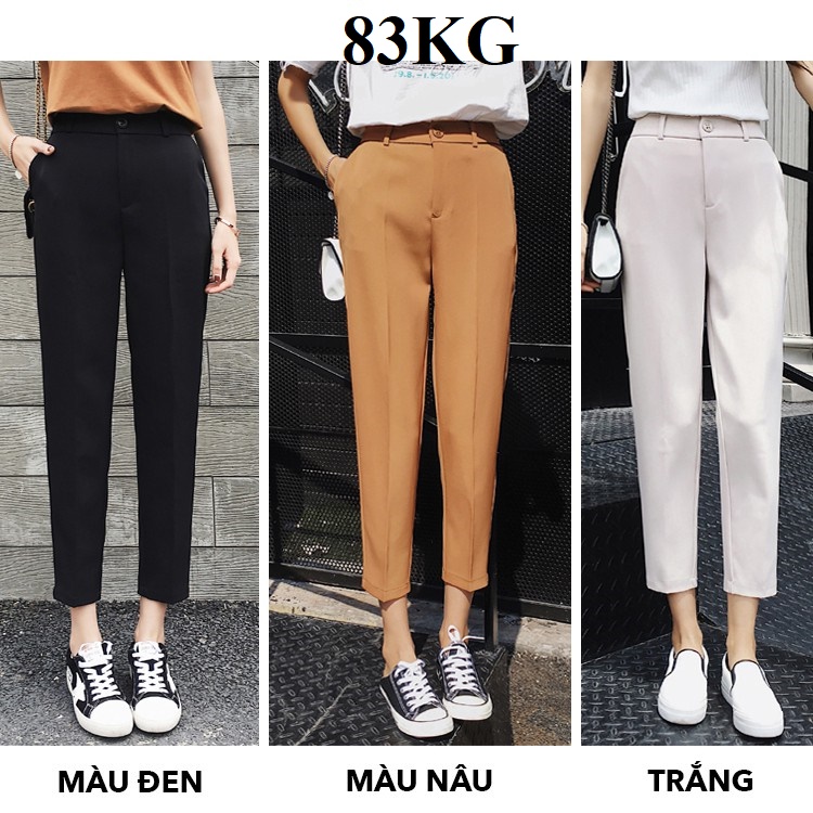 Quần Baggy Nữ Cơ Bản 2 Ly, Vải tuyết Mưa cao cấp, Có Bigsize 85KG