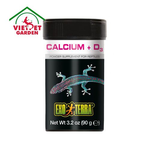 Calcium D3 - Hãng Exoterra - Chuyên dụng dành cho bò sát ban ngày - Vietpetgarden