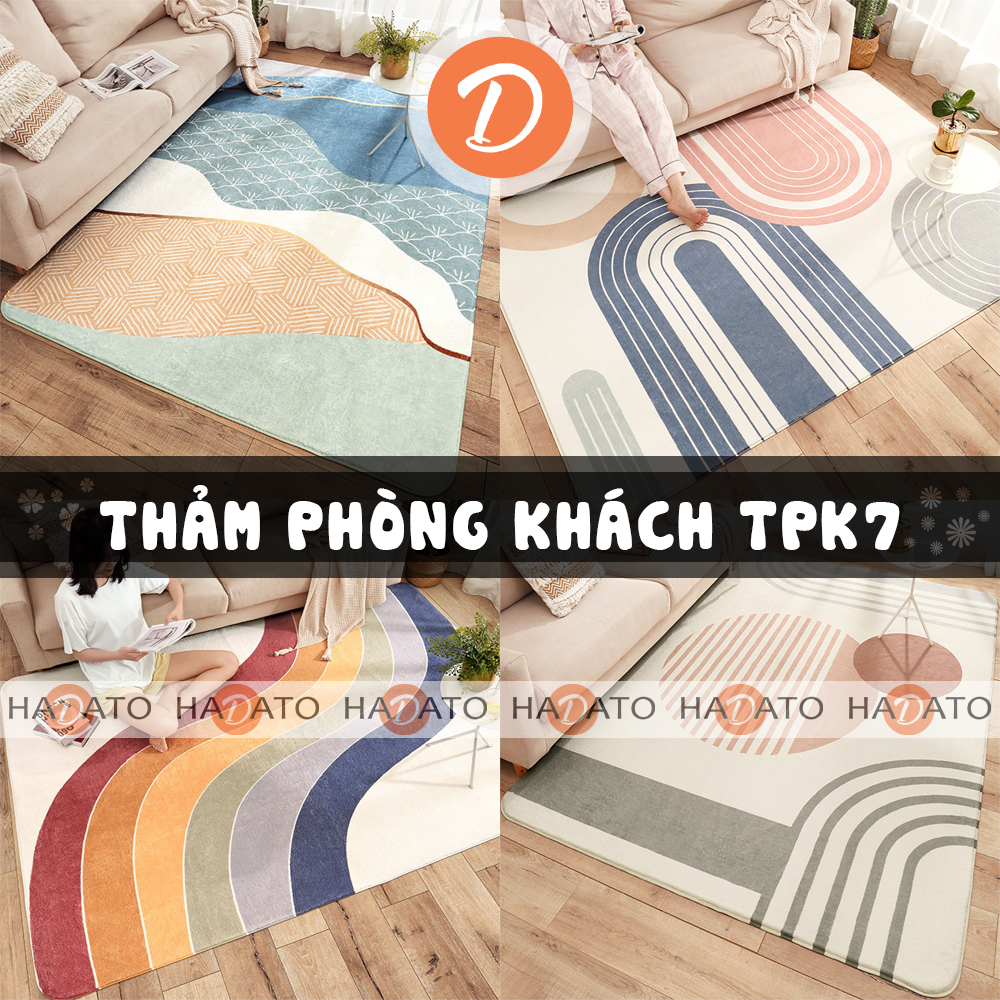 THẢM trải sàn THẢM trải giường trang trí decor nội thất siêu đẹp, chất liệu lông cừu cao cấp - TPK 7