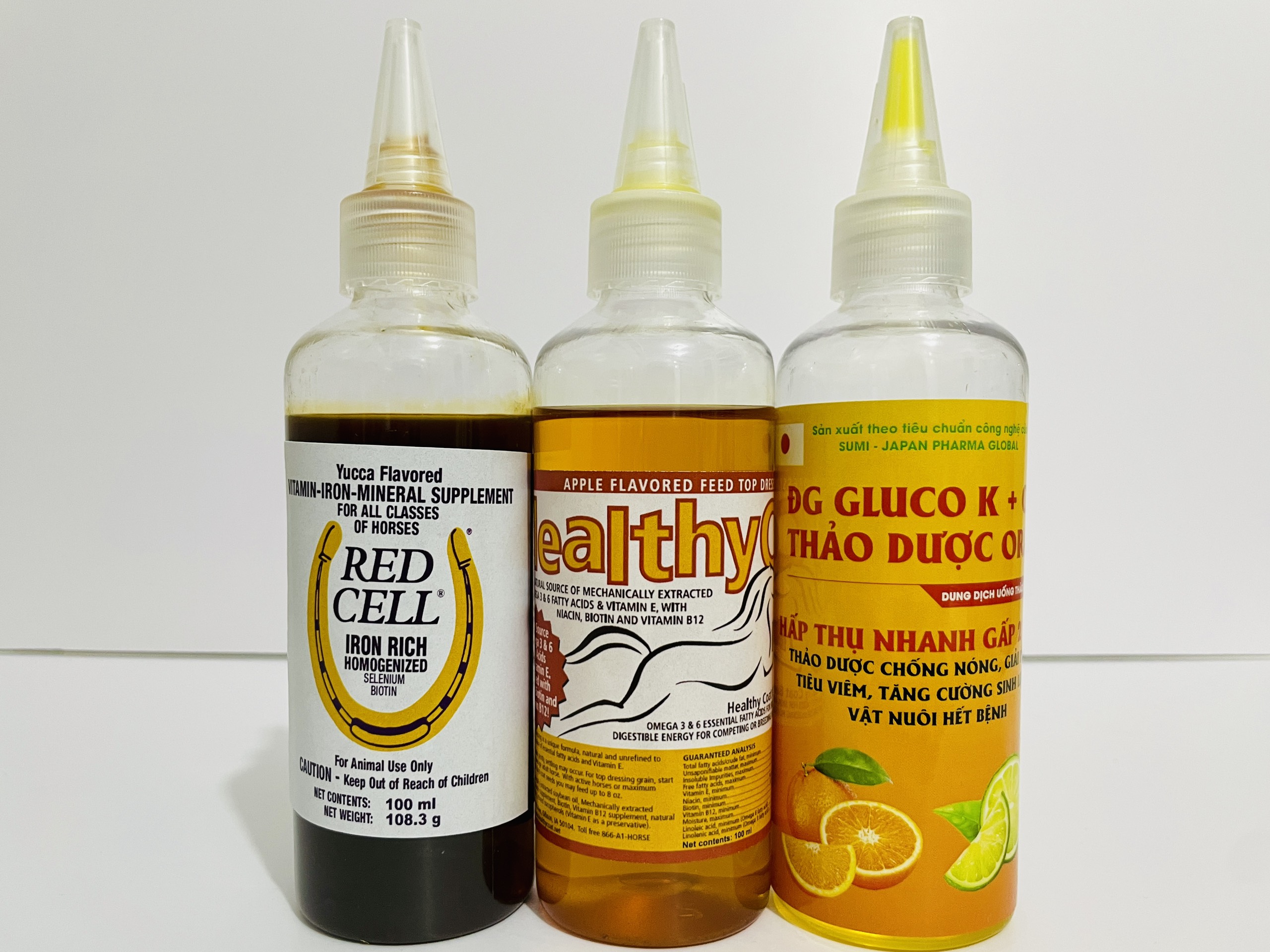  COMBO HEALTHY COAT RED CELL - Chai 100ml - Dinh dưỡng cho gà chọi 