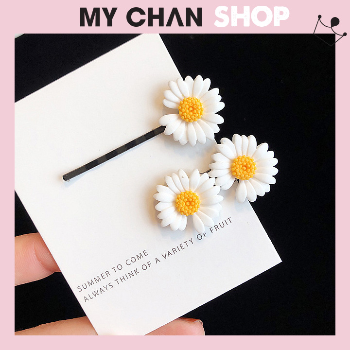 Kẹp tóc hoa cúc phong cách hàn quốc - 251 - mychan shop