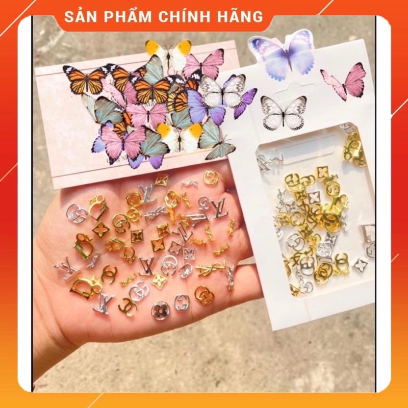 Set charm thương hiệu gắn móng sang chảnh hot hit