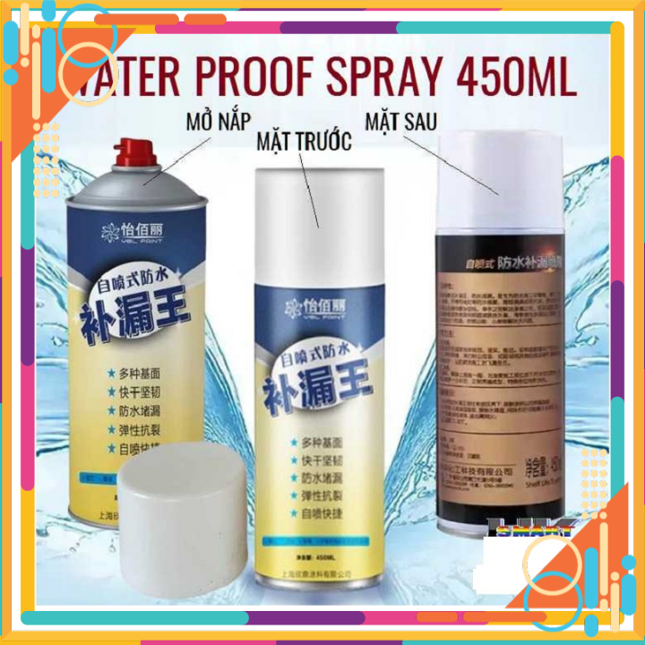 [HOT HOT] Lọ xịt chống thấm,chống-Chai xịt chống thấm 450 ml ,keo chống thấm nước - chống dột tường nhà , mái tôn, thùng ,chai , lọ-SƠN XỊT CHỐNG THẤM CHỐNG DỘT