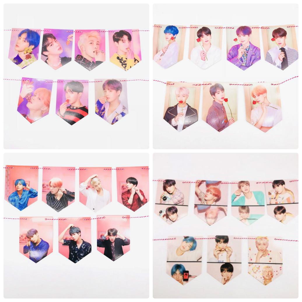 Cờ treo Bangtan Boys cờ treo Map of the Soul: Persona trang trí bàn học trang trí nhà cửa đẹp army