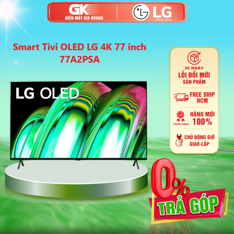 Smart tivi oled lg 4k 77 inch 77a2psa - giao toàn quốc - freeship hcm