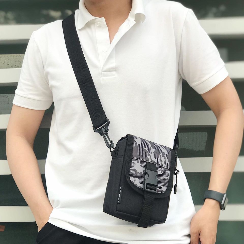 Túi đeo chéo nam nữ ,túi đeo chéo đẹp xưởng sx_màu xám