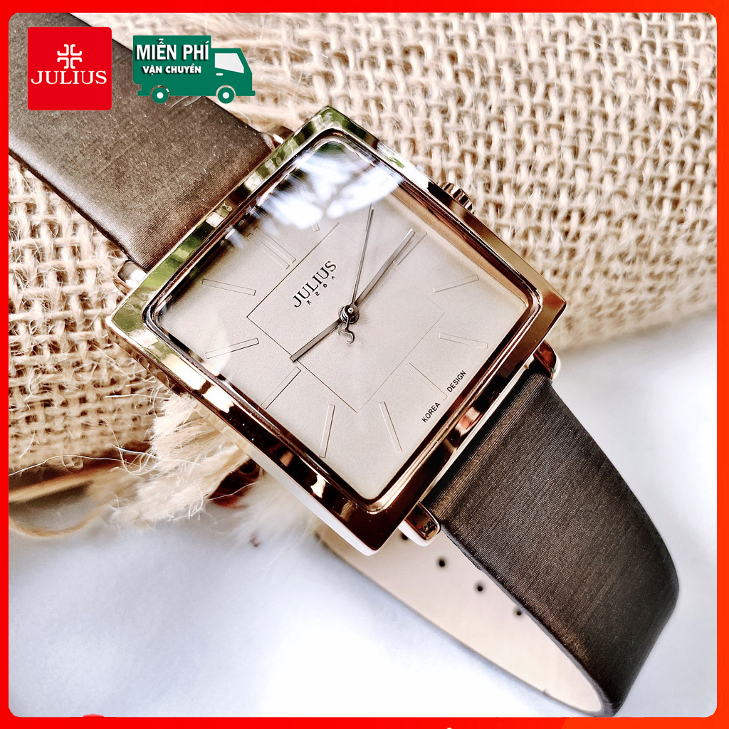 Đồng hồ nữ Julius Hàn Quốc JA-354D dây da - đồng hồ nữ chính hãng - đồng hồ nữ chống nước
