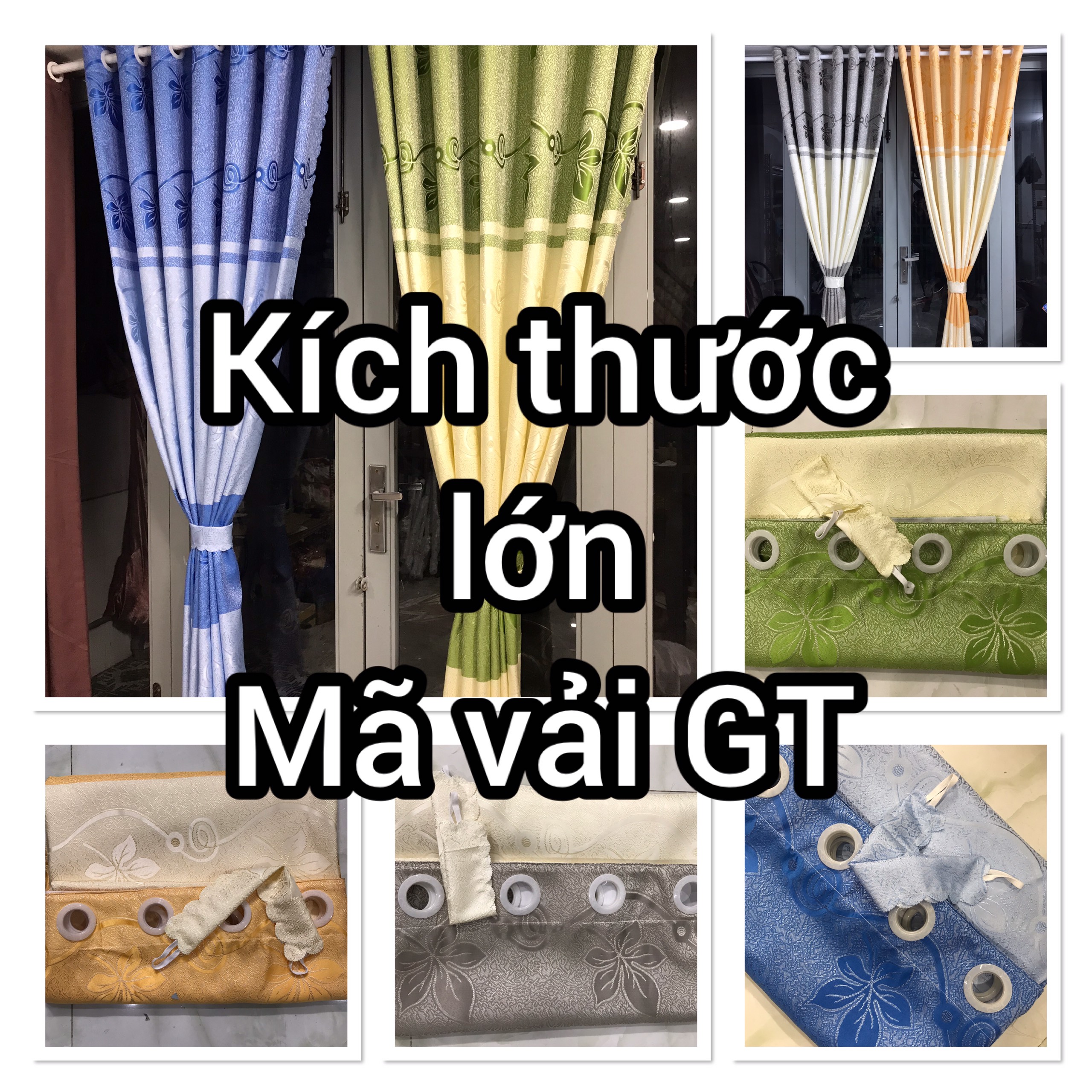 Kích thước lớn - vải gấm hoa văn