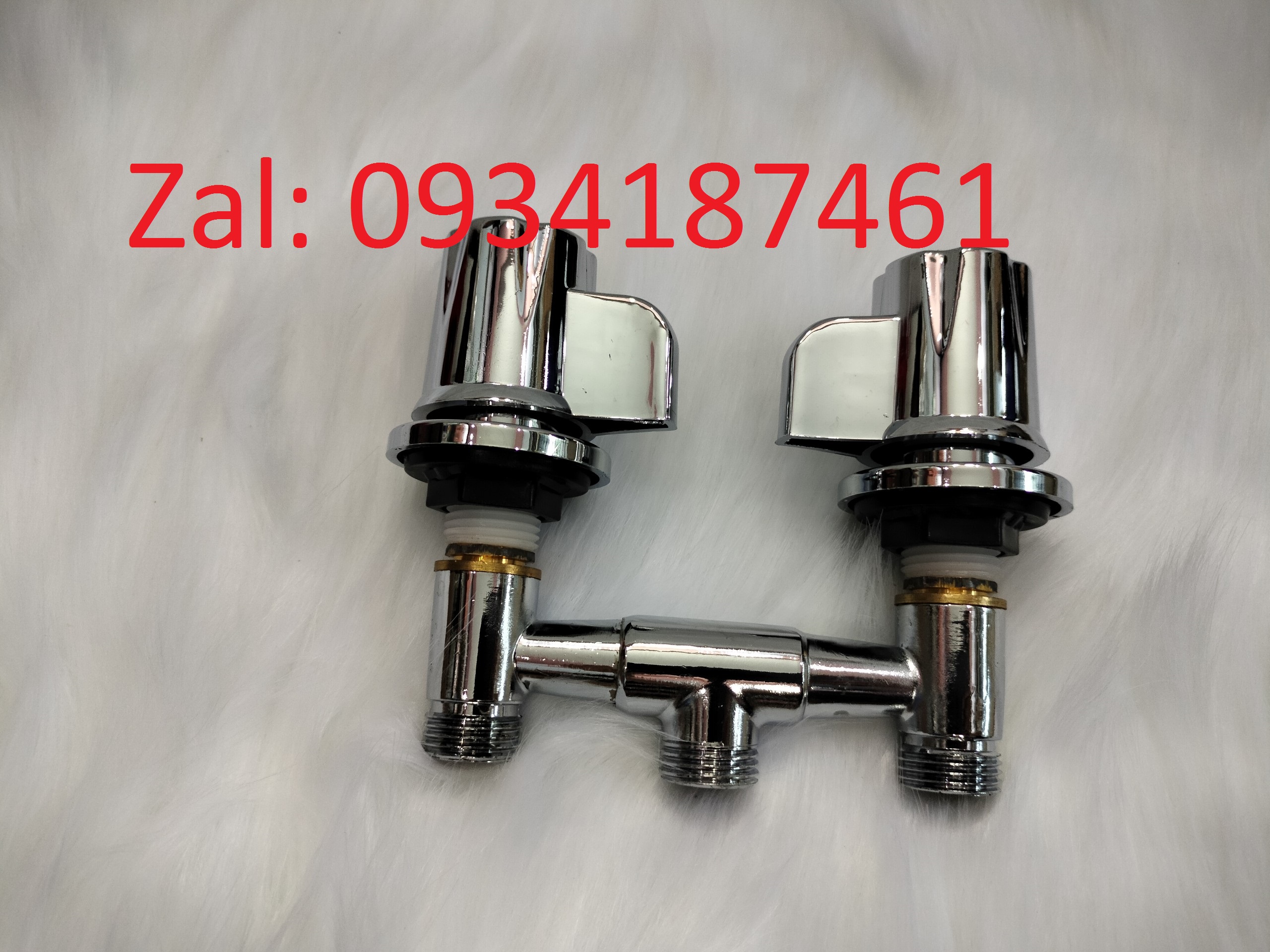 Bộ van vòi nóng lạnh thay bồn nhựa gội đầu, đơn giản dễ tháo lắp salon tóc nam nữ
