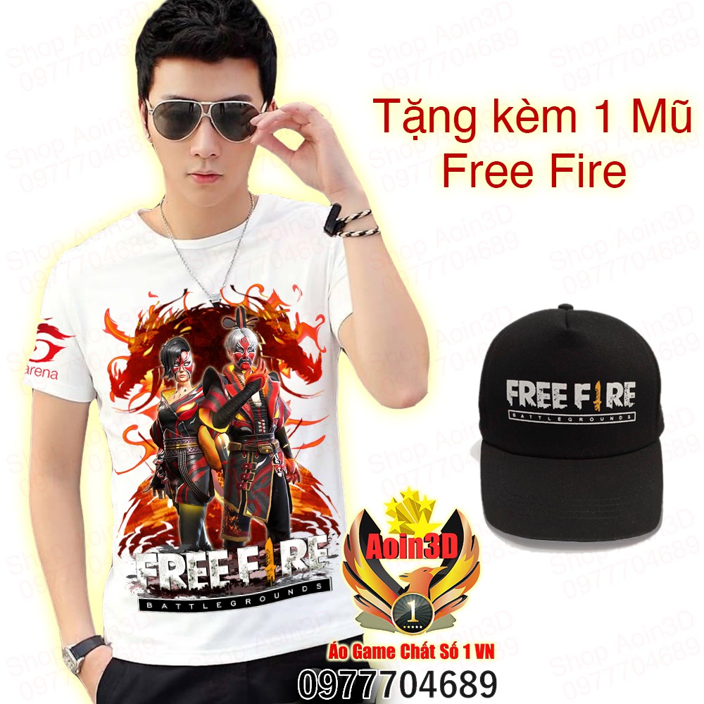 Áo Free Fire Sát Thủ Vô Diện - Tặng kèm Mũ FF Siêu Đẹp