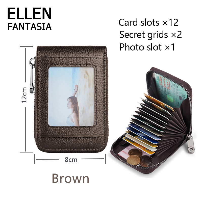 ELLEN Fantasia ví đựng thẻ hộp đựng card visit card holder túi đựng thẻ căn cước ví đựng thẻ nam money clip