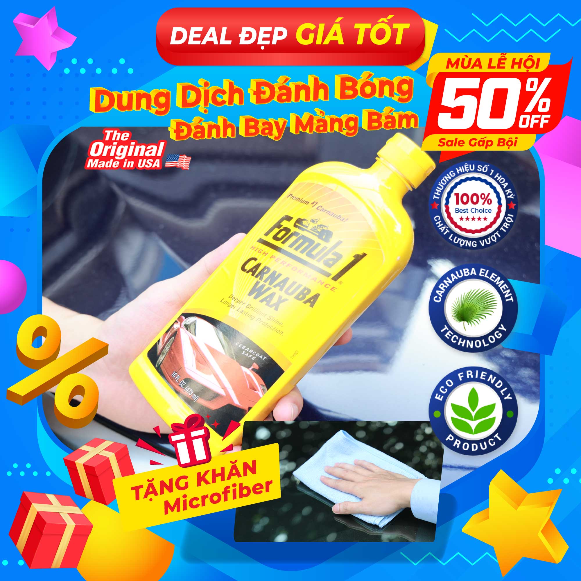 Dung dịch đánh bóng formula 1 615029 473ml - nhập khẩu chính hãng