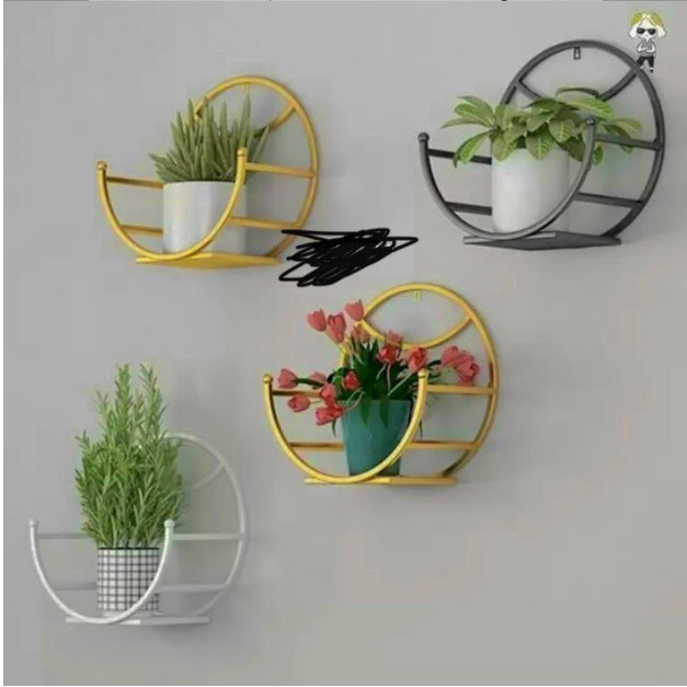 Giỏ treo hoa, giỏ treo chậu cây hình bán nguyệt