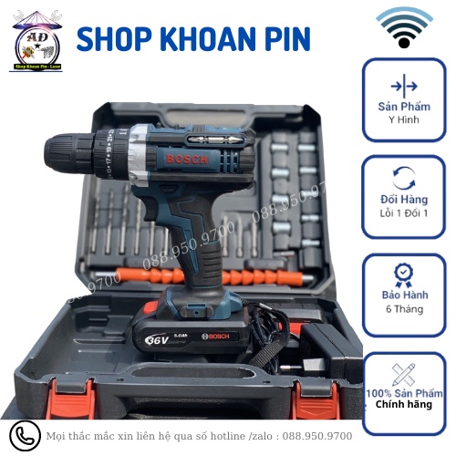 Máy khoan pin 36v – 3 chức năng – tặng bộ phụ kiện 24 chi tiết – máy khoan bắn vít cầm tay