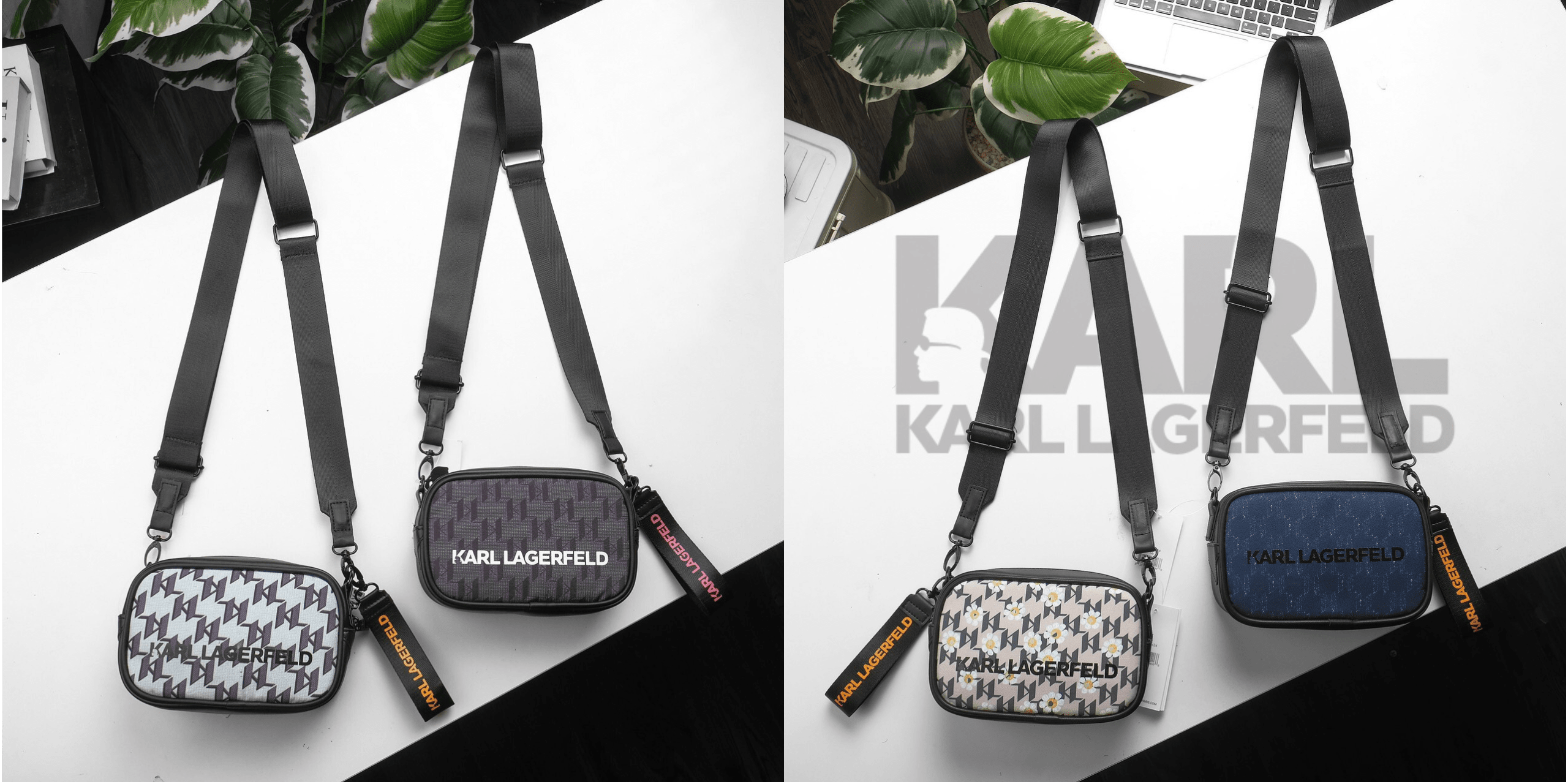 Túi đeo chéo & túi đeo vai unisex mini ka.rl lager.feld kl chất liệu 100% polyester