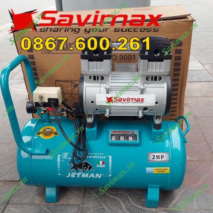 New máy nén khí không dầu 50l jetman jm1600