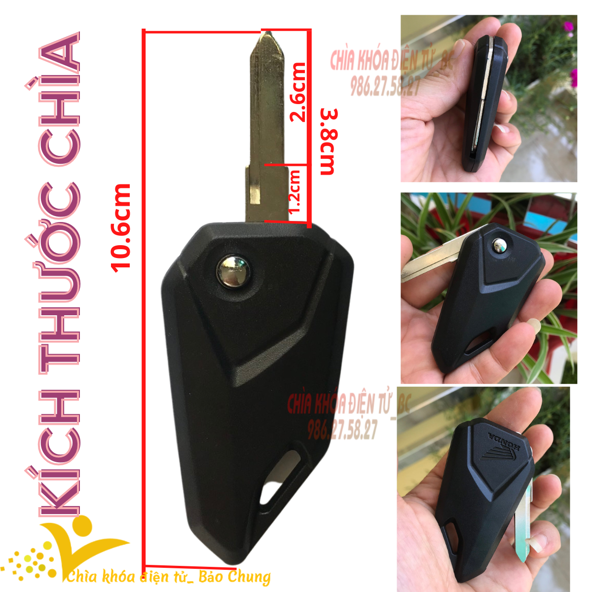Chìa khóa xe máy độ gập dành cho xe Msx sử dụng tiện lợi hợp thời trang