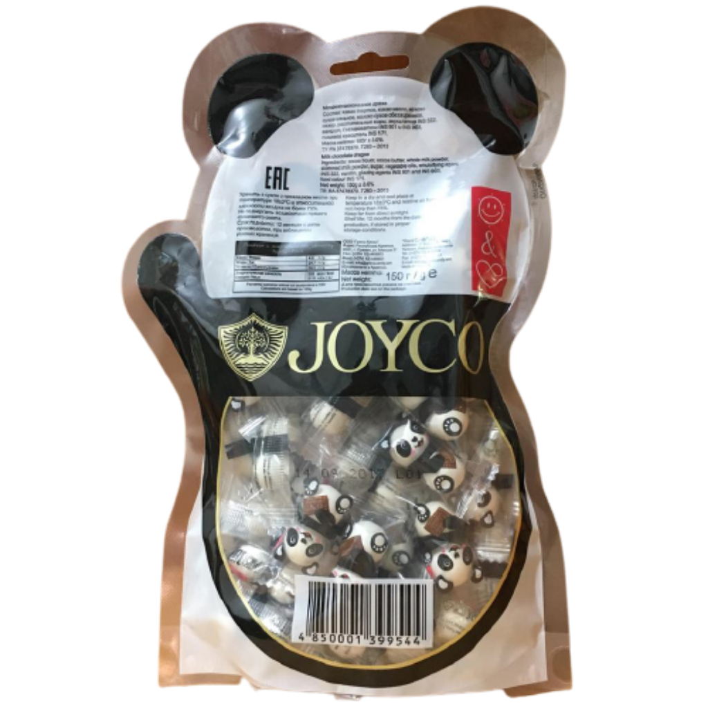 Kẹo socola gấu trúc Joyco Nga Gói 150g