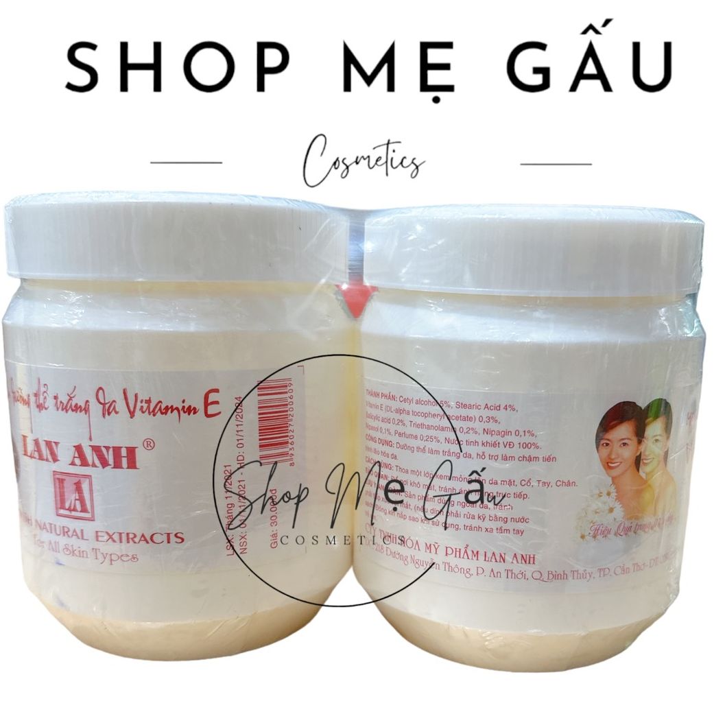 KEm dưỡng trắng da body Lan anh 250g