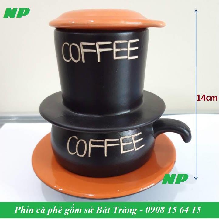 Phin cà phê gốm sứ Bát Tràng loại thấp