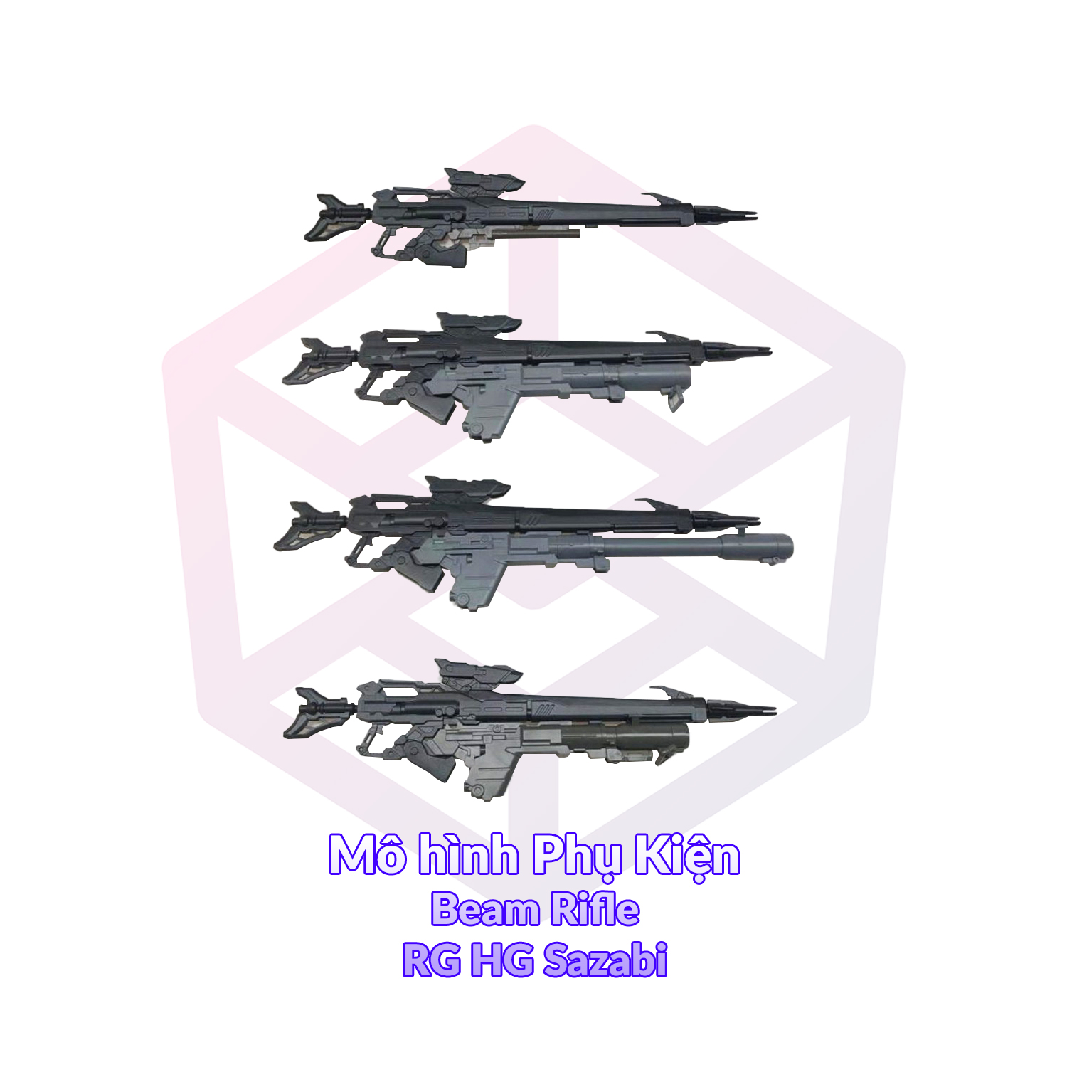 [7-11/12 VOUCHER 8%]Phụ kiện mô hình Gundam Beam Rjfle cỡ 1/144 RG HG [TAM]