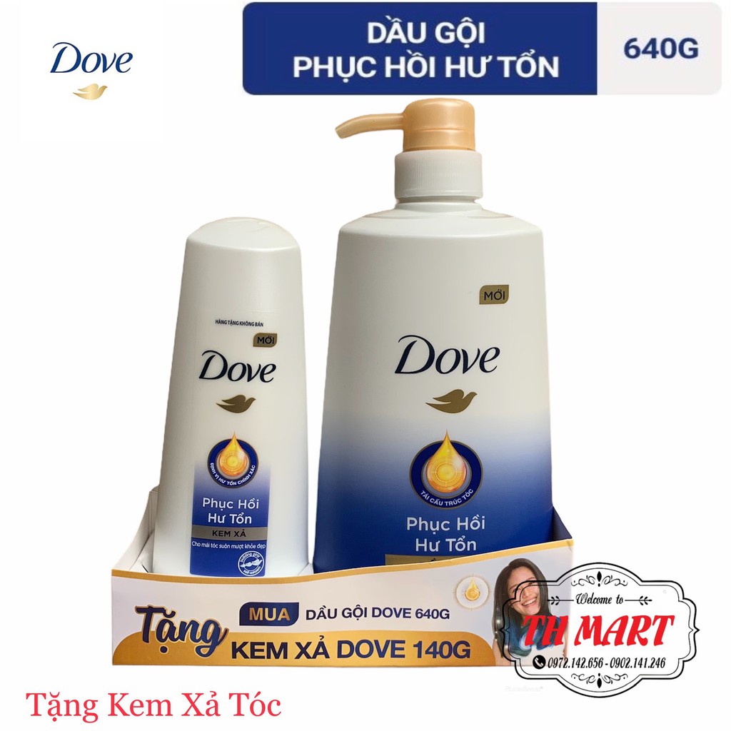 Dầu gội xả Dove phục hồi hư tổn