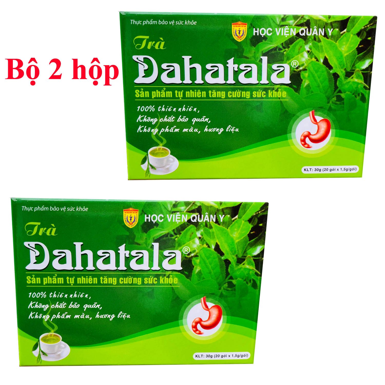 [HCM]Bộ 2 hộp Trà Dahatala Học Viện Quân Y (30g x 2) hỗ trợ tiểu đường giảm viêm đau dạ dày - hành tá tràng tăng cường sức đề kháng cho cơ thể
