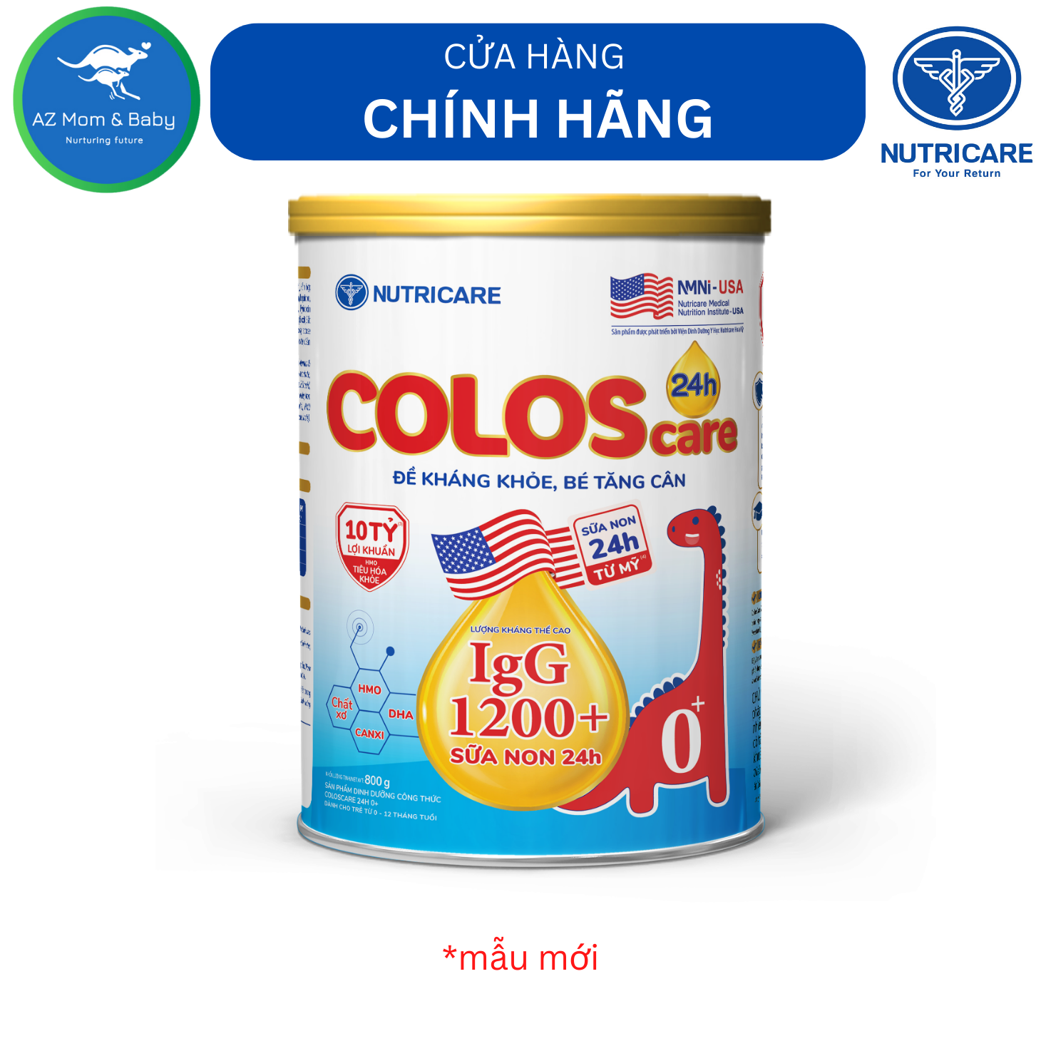 Sữa bột Nutricare ColosCare 0+ (800g) - sữa non tăng cường miễn dịch