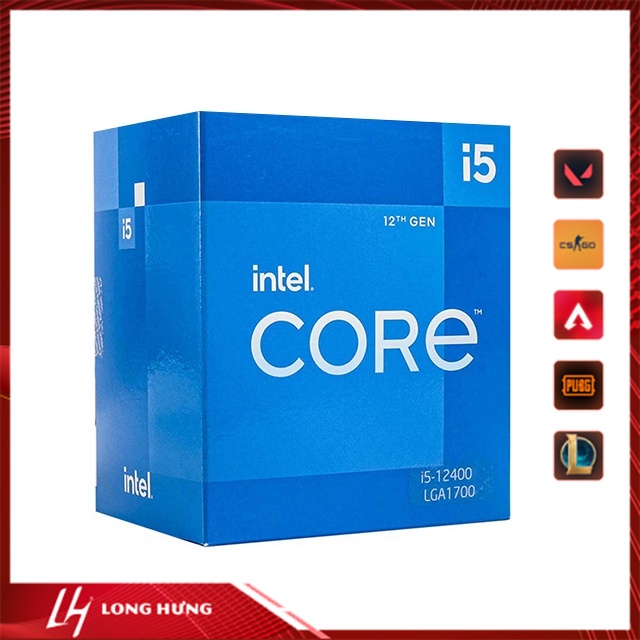Chip intel Core i5-12400 Up To 4.40GHz, 6 Nhân 12 Luồng,18MB Cache, Alder
