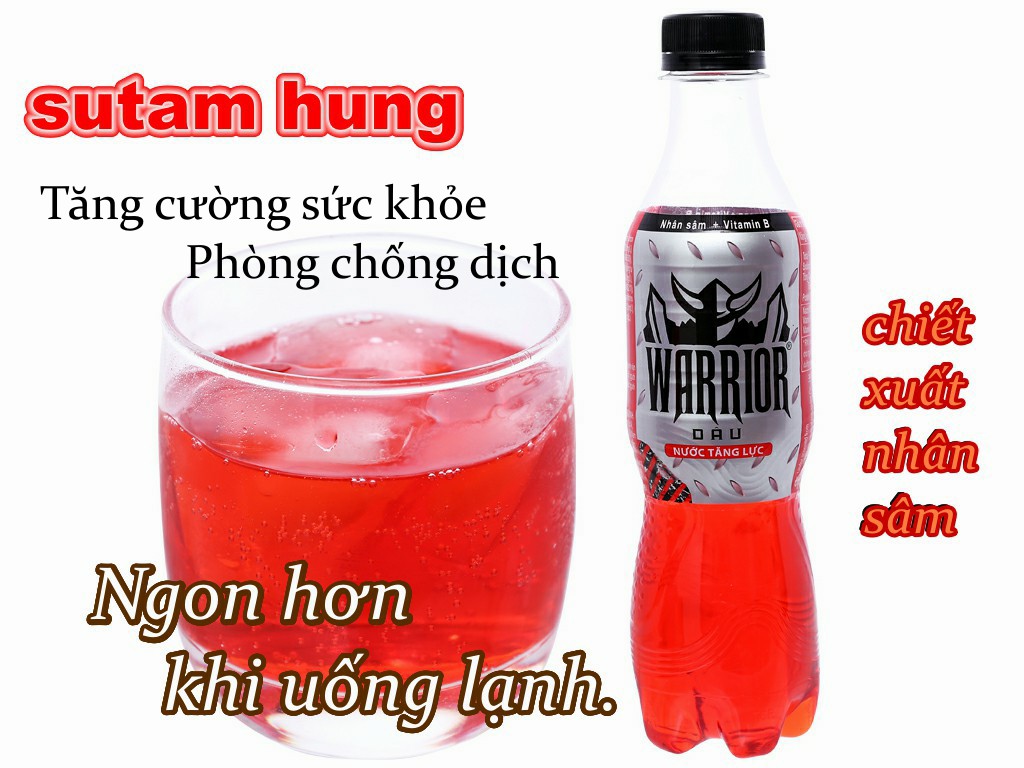[HCM]Nước tăng lực Warrior hương dâu  325ml (1 CHAI NHƯA) chiến binh năng lượng bổ sung vitamin B3 B6 B12 và khoáng chất (1 Lốc 6 chai ) HẠN SỬ DỤNG MỚI  . sản phẩm có trúng thưởng BỪNG TỈNH SĂN QUÀ ĐỈNH .sth