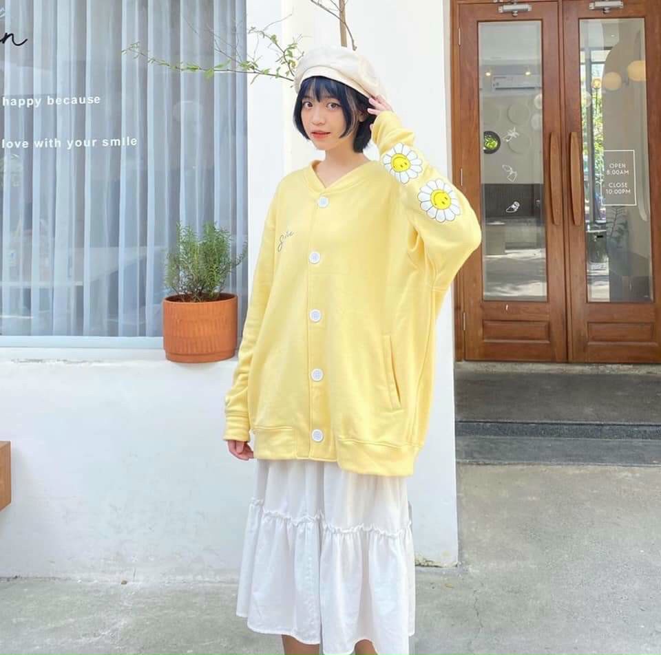 ÁO KHOÁC NỮ ÁO KHOÁC CÀI NÚT CARDIGAN NỮ FORM RỘNG SIÊU HOT HIT CỰC XINH