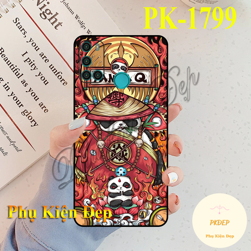 Ốp lưng Vsmart Joy 4 - Ốp dẻo đen in hình Random