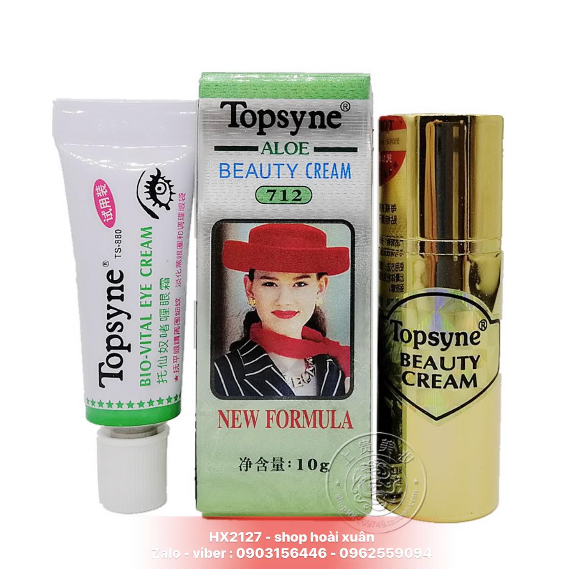 Kem dưỡng trắng loại bỏ mụn thâm và nám Topsyne Beauty Cream taiwan 16gr - HX2127