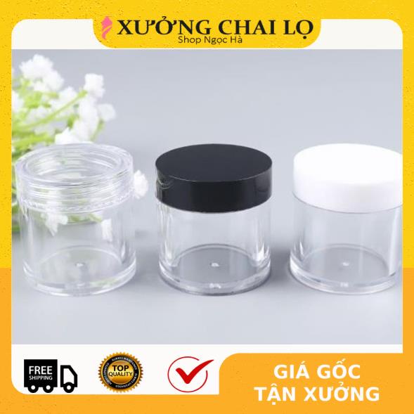 Hủ nhựa chiết mỹ phẩm 10g thân cao / Hũ đựng kem