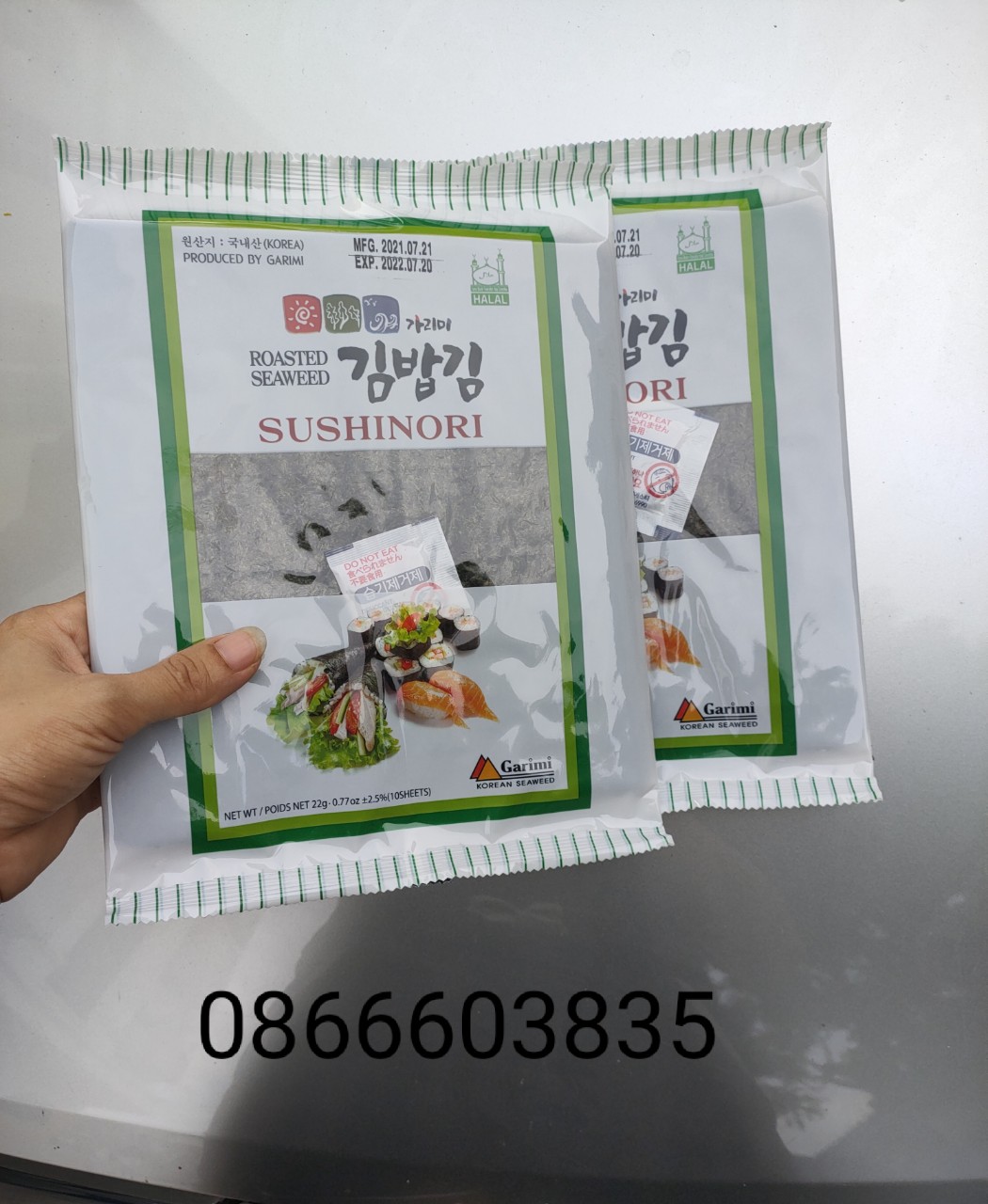 Rong Biển cuộn cơm susi Kimbab Hàn Quốc 10 lá